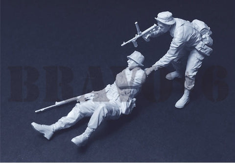 ブラボー6 35341 1/35 ベトナム戦争 オーストラリア陸軍 RAR歩兵(3)負傷兵を後方へ!