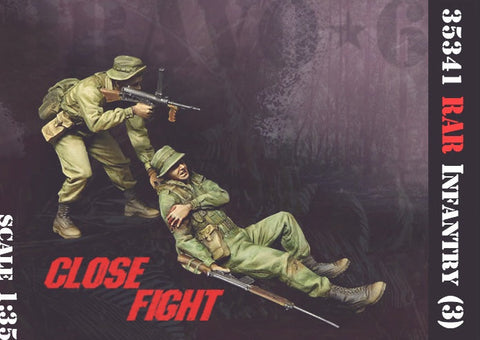ブラボー6 35341 1/35 ベトナム戦争 オーストラリア陸軍 RAR歩兵(3)負傷兵を後方へ!