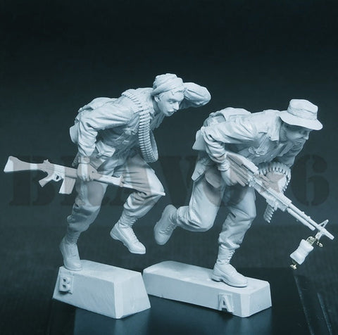 ブラボー6 35342 1/35 ベトナム戦争 オーストラリア陸軍 RAR歩兵(4)火点移動する機関銃チームRAR歩兵(4)