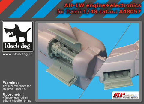 ブラックドッグ A48057 1/48 AH-1 W エンジン+電子機器(イタレリ用)
