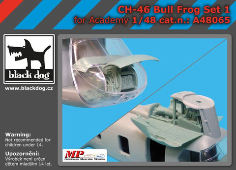 ブラックドッグ A48065 1/48 CH-46 ブルフロッグ セット1(アカデミー用)