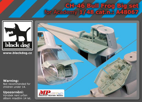 ブラックドッグ A48067 1/48 CH-46 ブルフロッグ ビッグセット(アカデミー用)