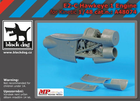 ブラックドッグ A48074 1/48 E-2 C ホークアイ 1エンジン(キネティック用)