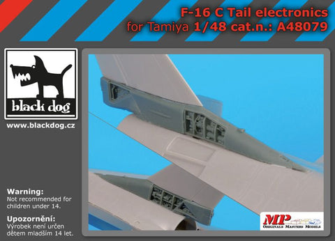 ブラックドッグ A48079 1/48 F-16 Cテール・電子機器(タミヤ用)
