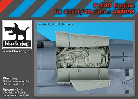 ブラックドッグ A48098 1/48 F-14 D エンジン (AMK用)