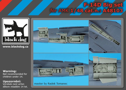 ブラックドッグ A48103 1/48 F-14 D ビッグセット (AMK用)