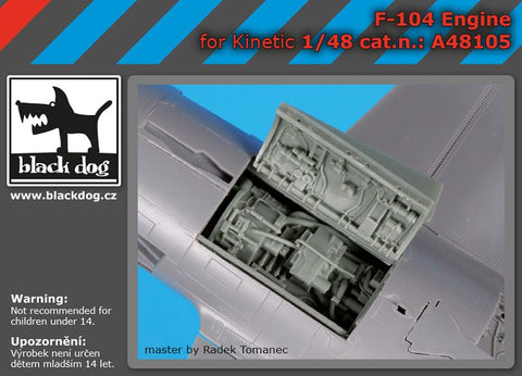 ブラックドッグ A48105 1/48 F 104 エンジン (キネティック用)