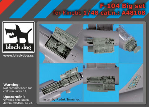 ブラックドッグ A48108 1/48 F-104 ビッグセット (キネティック用)
