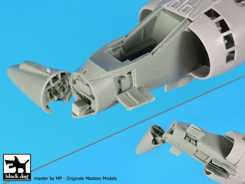 ブラックドッグ A48121 1/48 ハリアー GR 7 レーダー+電子機器 (ハセガワ用)