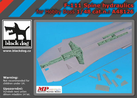 ブラックドッグ A48126 1/48 F-111 スパイン 油圧機器 (ホビーボス用)