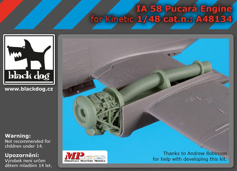 ブラックドッグ A48134 1/48 IA 58 プカラエンジン (キネティック用)