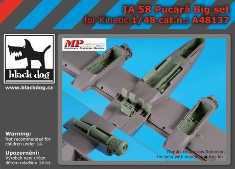ブラックドッグ A48137 1/48 IA 58 プカラ ビッグセット (キネティック用)