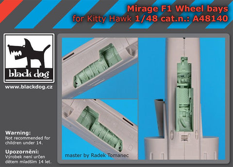 ブラックドッグ A48140 1/48 ミラージュ F1 ホイールベイス (キティホーク用)