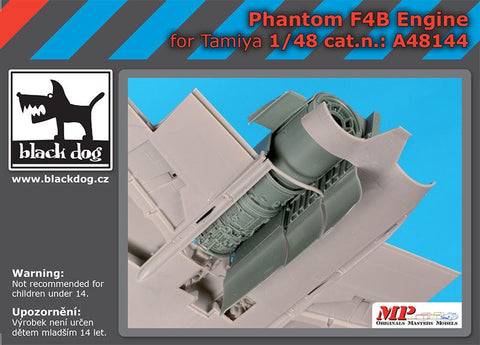 ブラックドッグ A48144 1/48 ファントム F4B エンジン (タミヤ用)