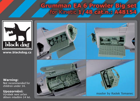 ブラックドッグ A48154 1/48 グラマン EA 6 プラウラー ビッグセット(キネティック用)