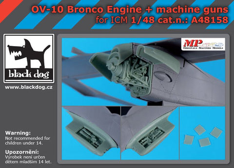 ブラックドッグ A48158 1/48 OV -10 ブロンコ エンジン・マシンガン(ICM用)