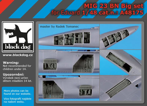 ブラックドッグ A48175 1/48 Mig 23 BN ビッグセット(エデュアルド用)