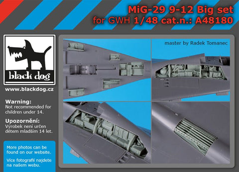 ブラックドッグ A48180 1/48 ミグ-29 9-12 ビッグセット (G.W.H用)