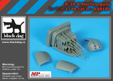 ブラックドッグ A48184 1/48 B-26 K マシンガン (ICM用)