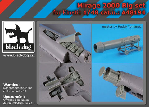 ブラックドッグ A48194 1/48 ミラージュ2000 ビッグセット (キネティック用)