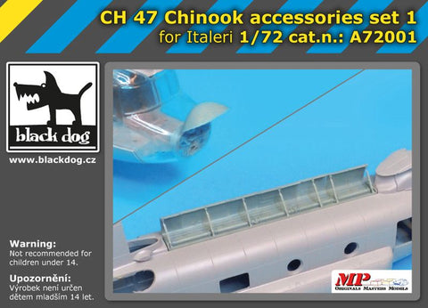 ブラックドッグ A72001 1/72 CH-47チヌーク用アクセサリーセット(イタレリ用)