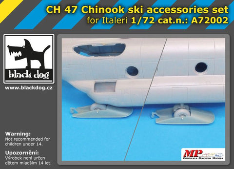 ブラックドッグ A72002 1/72 CH-47 チヌーク スキーアクセサリーセット (イタレリ用)