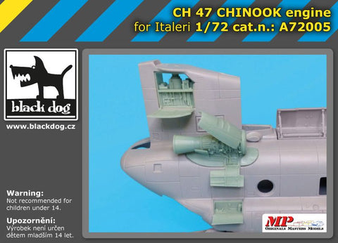 ブラックドッグ A72005 1/72 CH-47 チヌーク エンジン(イタレリ用)