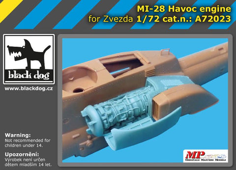 ブラックドッグ A72023 1/72 Mi-28 ハヴォック エンジン(ズべズダ用)