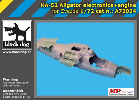 ブラックドッグ A72024 1/72 Ka-52 アリゲーター 電子機器+エンジン (ズべズダ用)