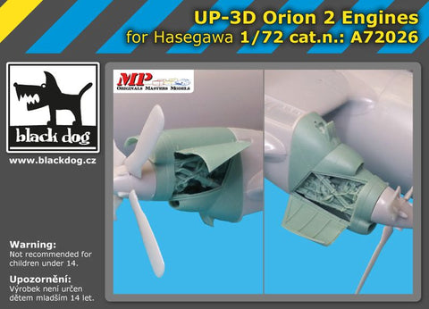 ブラックドッグ A72026 1/72 UP-3 D オライオン 2エンジン(ハセガワ用)