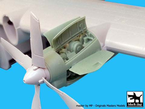 ブラックドッグ A72027 1/72 AC-130 H ハーキュリーズ エンジン (イタレリ用)
