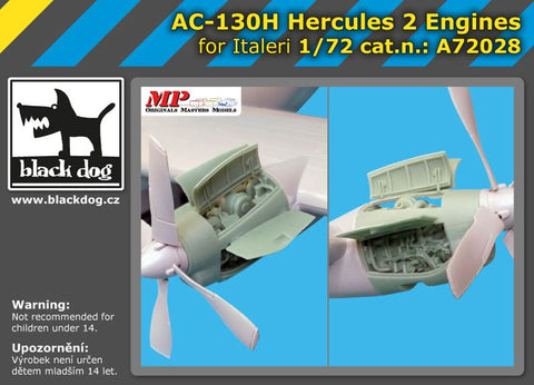 ブラックドッグ A72028 1/72 AC-130 H ハーキュリーズ 2エンジン(イタレリ用)
