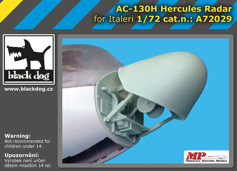 ブラックドッグ A72029 1/72 AC-130 H ハーキュリーズ レーダー(イタレリ用)