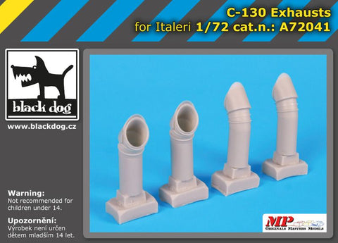 ブラックドッグ A72041 1/72 C-130エキゾースト(イタレリ用)