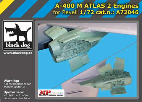 ブラックドッグ A72046 1/72 A-400 Mアトラス 2エンジン(レベル用)