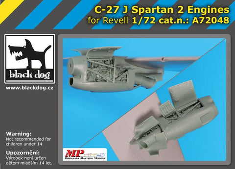 ブラックドッグ A72048 1/72 C-27 J スパルタン 2エンジン(イタレリ用)