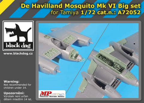 ブラックドッグ A72052 1/72 デ・ハビランド・モスキート Mk VI ビッグセット (タミヤ用)