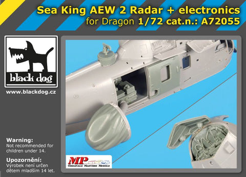 ブラックドッグ A72055 1/72 シーキングAEW 2 レーダー+電子機器(ドラゴン用)