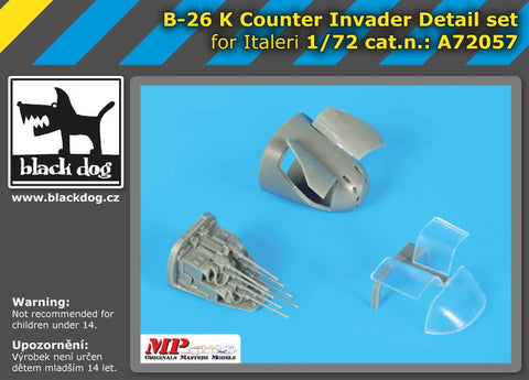 ブラックドッグ A72057 1/72 B-26 K カウンターインベーダー ディテールセット (イタレリ用)