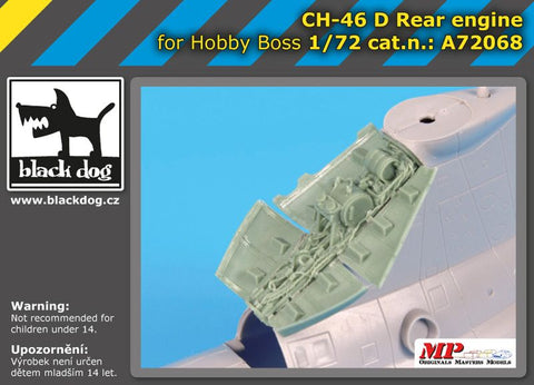 ブラックドッグ A72068 1/72 Ch-46 Dリアエンジン (ホビーボス用)