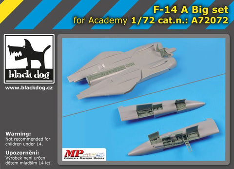 ブラックドッグ A72072 1/72 F-14 Aビッグセット(アカデミー用)
