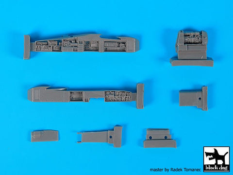 ブラックドッグ A72079 1/72 AH-64 D フロント 電子部品 + エンジン (アカデミー用)