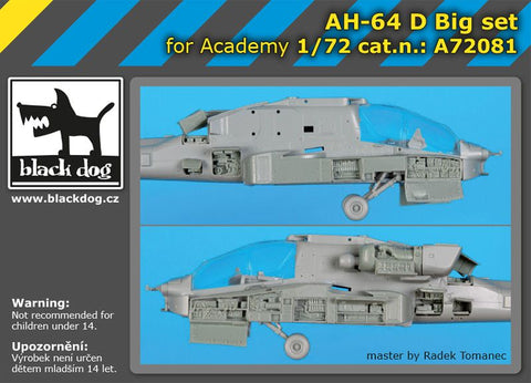 ブラックドッグ A72081 1/72 AH-64 D ビッグセット (アカデミー用)