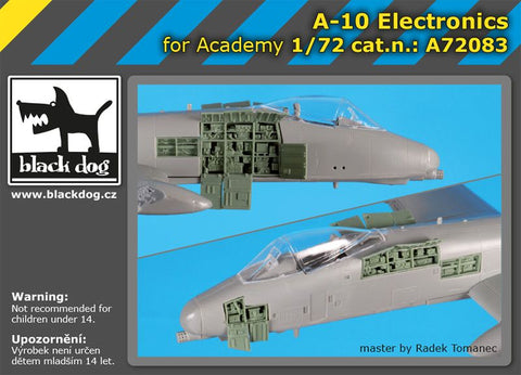 ブラックドッグ A72083 1/72 A-10 電子部品 (アカデミー用)