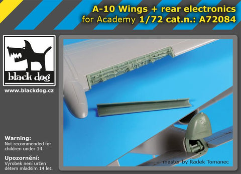 ブラックドッグ A72084 1/72 A-10 ウイング + リア 電子部品 (アカデミー用)