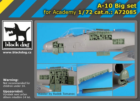 ブラックドッグ A72085 1/72 A-10 ビッグセット (アカデミー用)