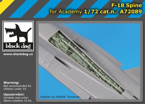 ブラックドッグ A72089 1/72 F-18 機体上面部 (アカデミー用)