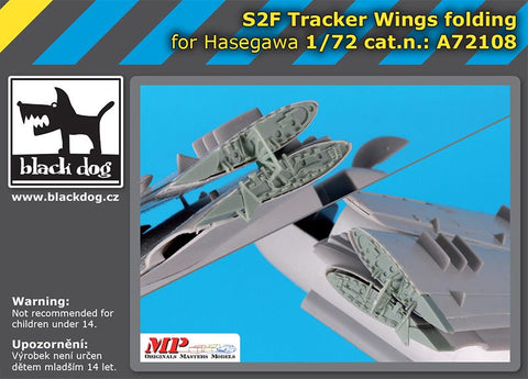 ブラックドッグ A72108 1/72 S2F トラッカー 折り畳み翼 (ハセガワ用)