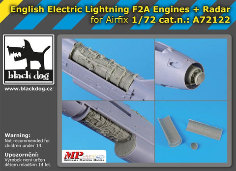 ブラックドッグ A72122 1/72 イングリッシュ・エレクトリック ライトニング F2A (エアフィックス用)
