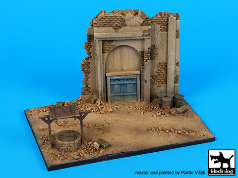 ブラックドッグ D72054 1/72 井戸のある家の廃墟